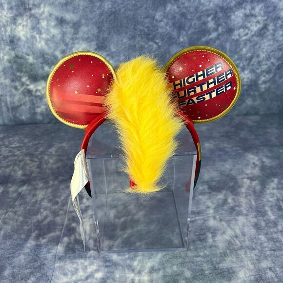 Disney Parks Captain Marvel Higher Further Faster Mohawk Ears Headband New - Picture 2 of 4